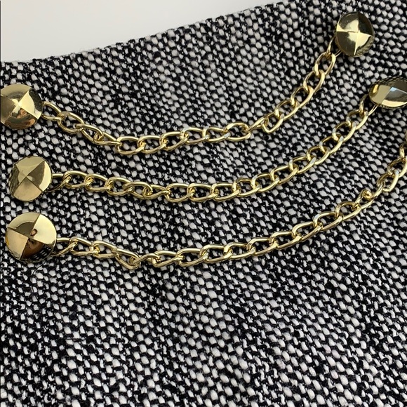 BCBG Generation black white and gold skirt - Picture 2 of 5